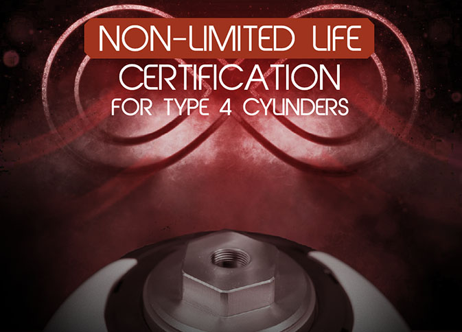 Carbon Cylinder Type 4 cylinders: “Non-Limited Life” approval